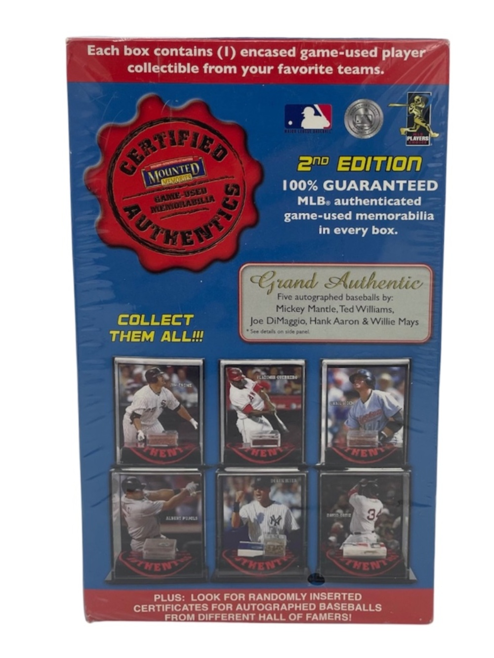 MLB 2007 authentic game mounted memories memorabilia